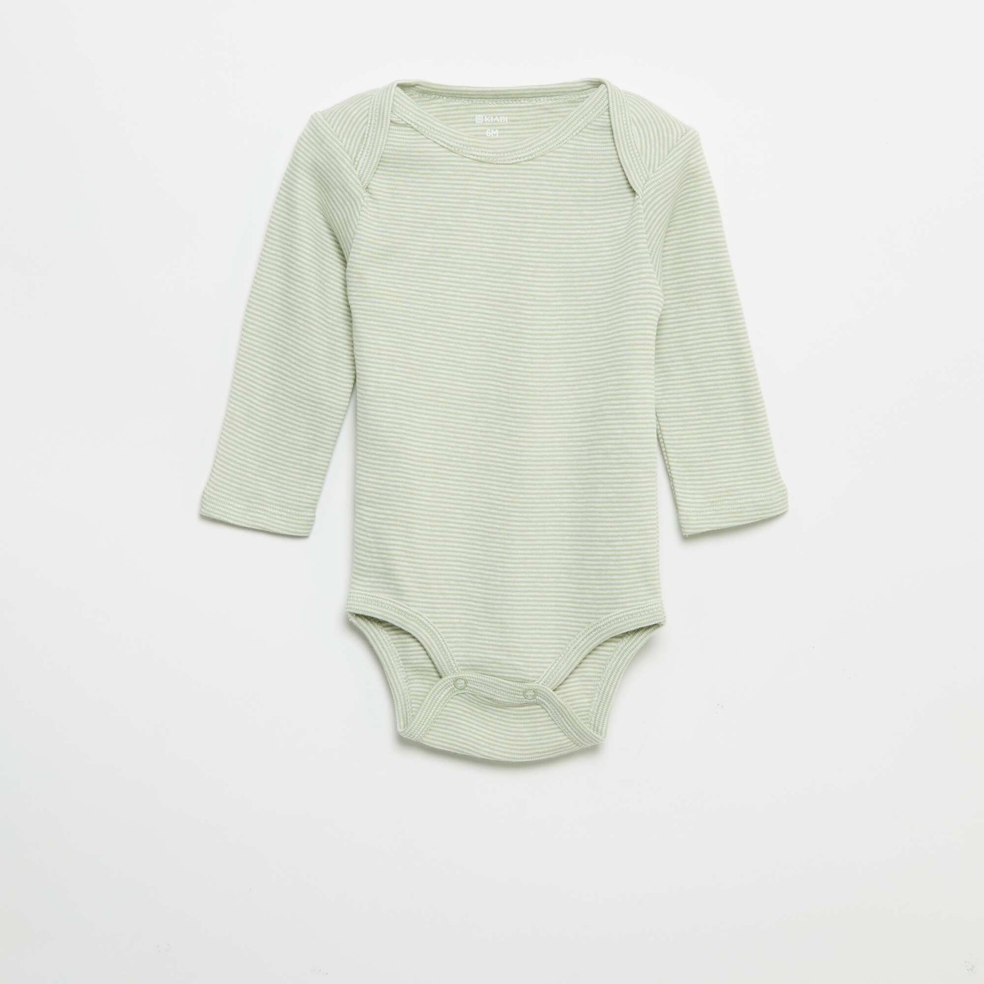 Pack of 3 long-sleeved bodies BLUE