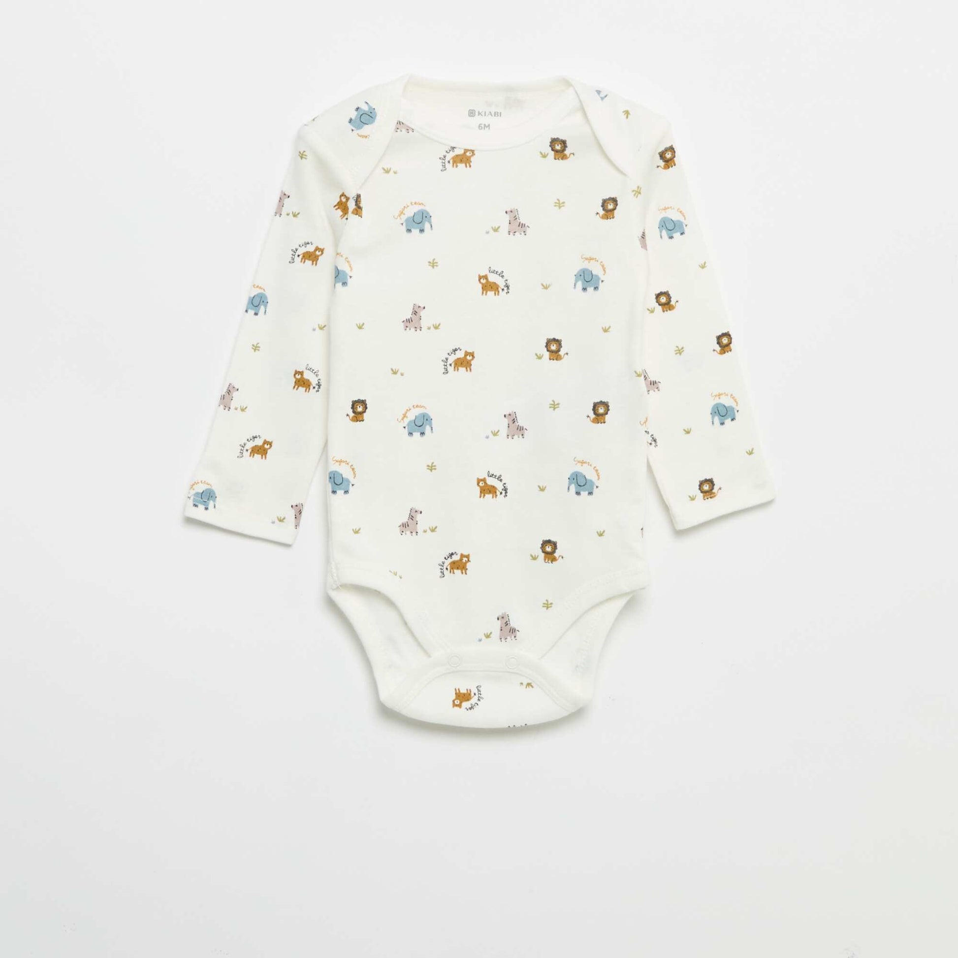 Pack of 3 long-sleeved bodies WHITE