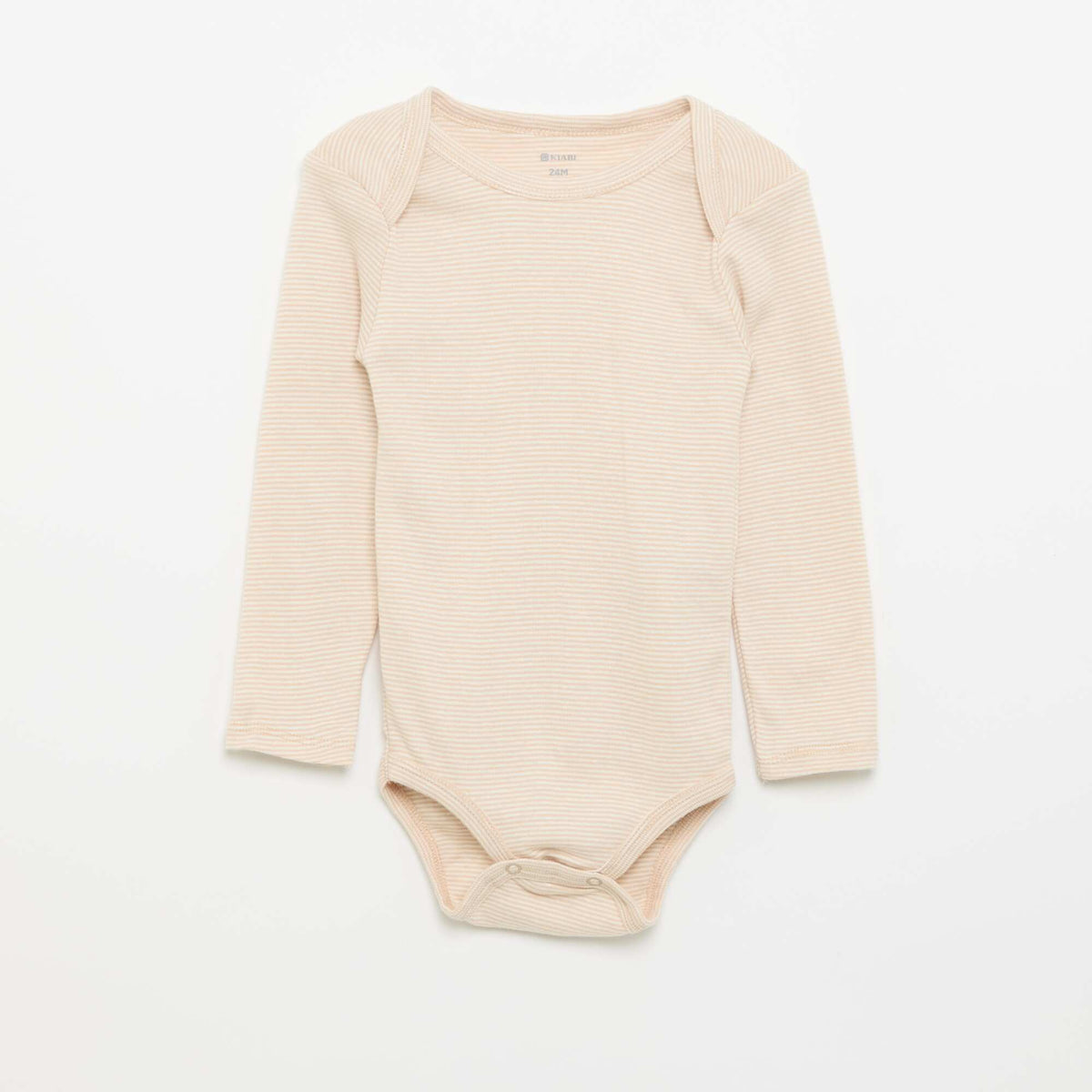 Set of 3 long-sleeved bodysuits BROWN