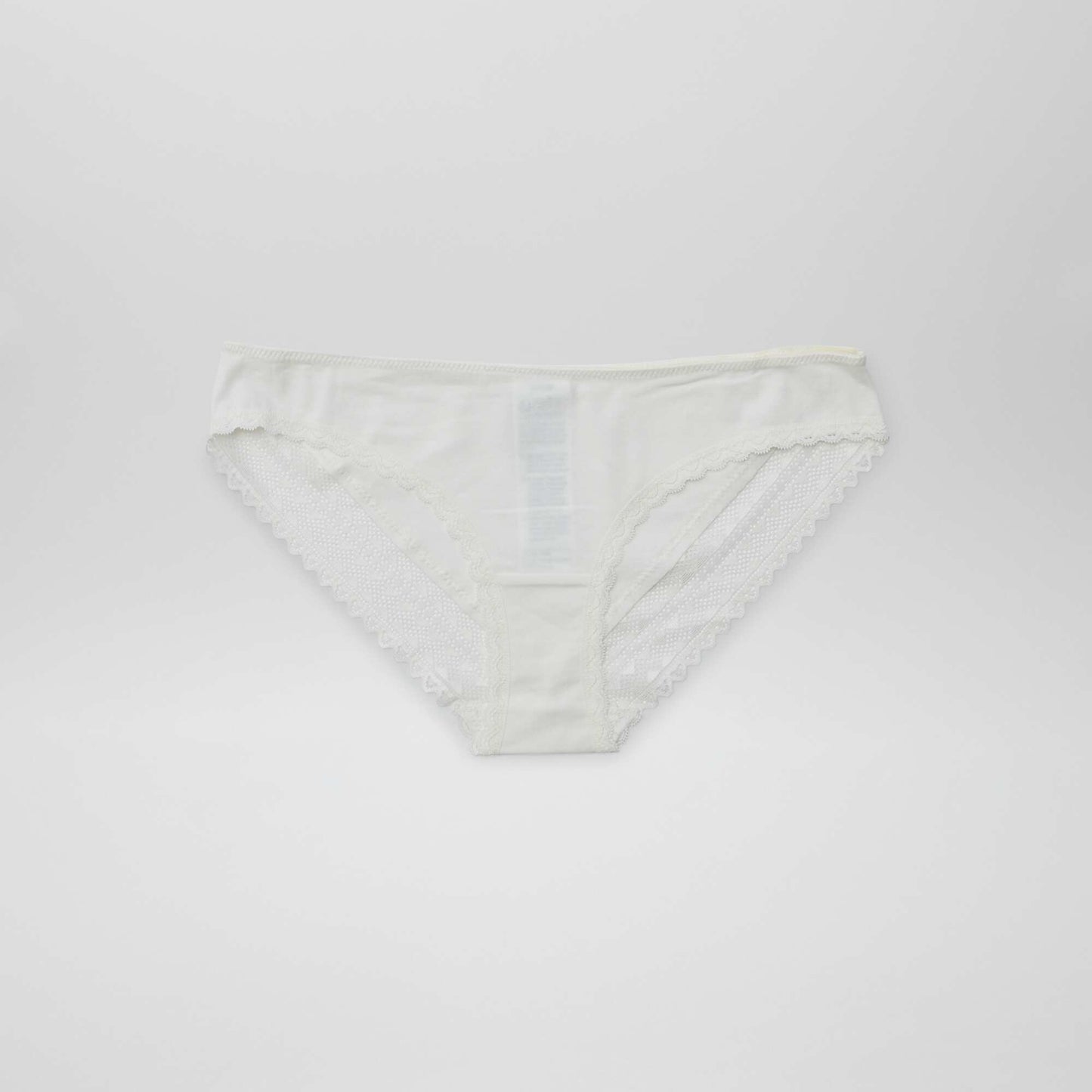 Pack of 3 cotton and lace briefs PINK