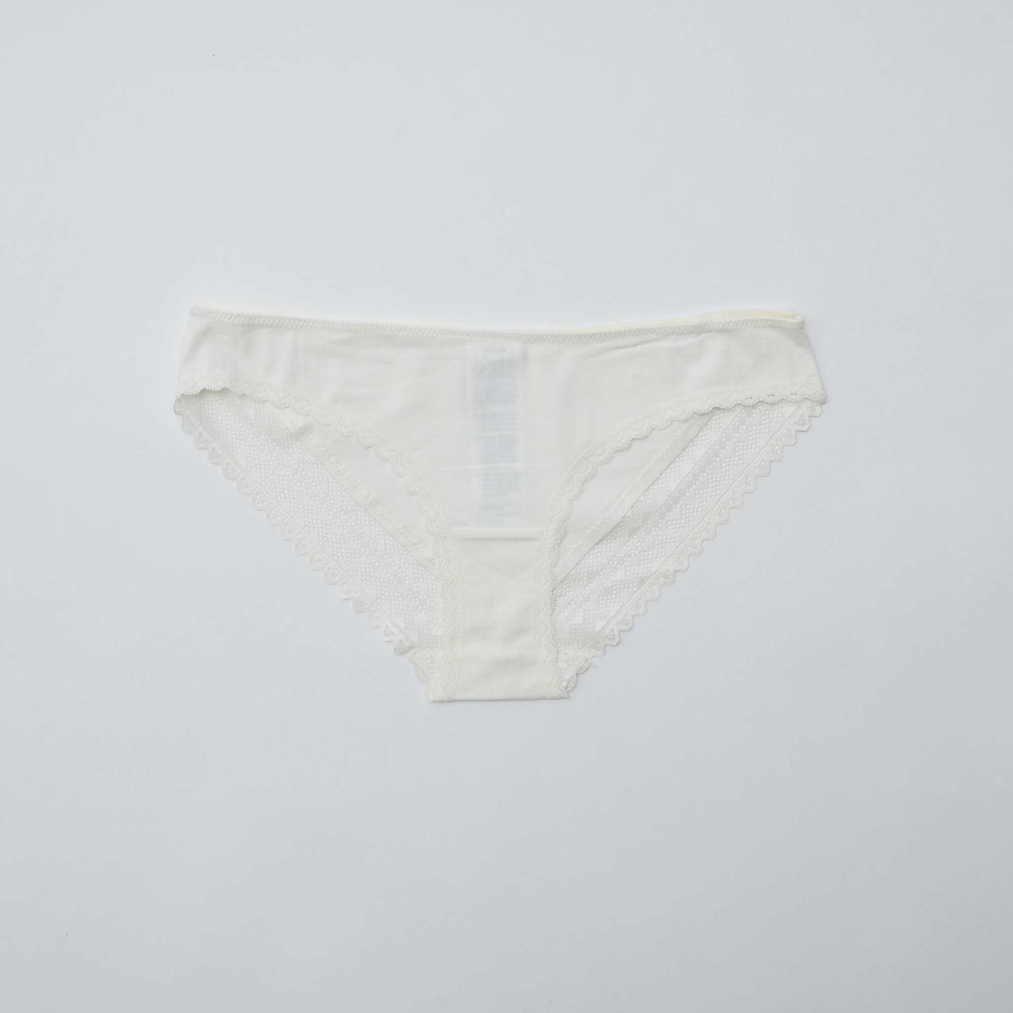 Pack of 3 cotton and lace briefs PINK