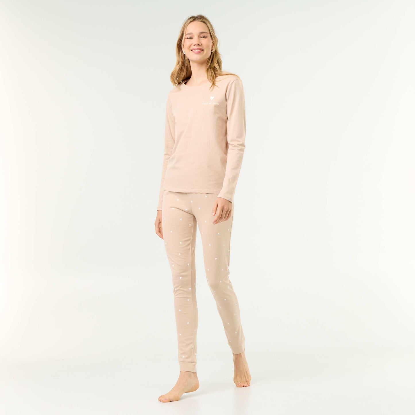 Jersey set - 2 pieces BEIGE