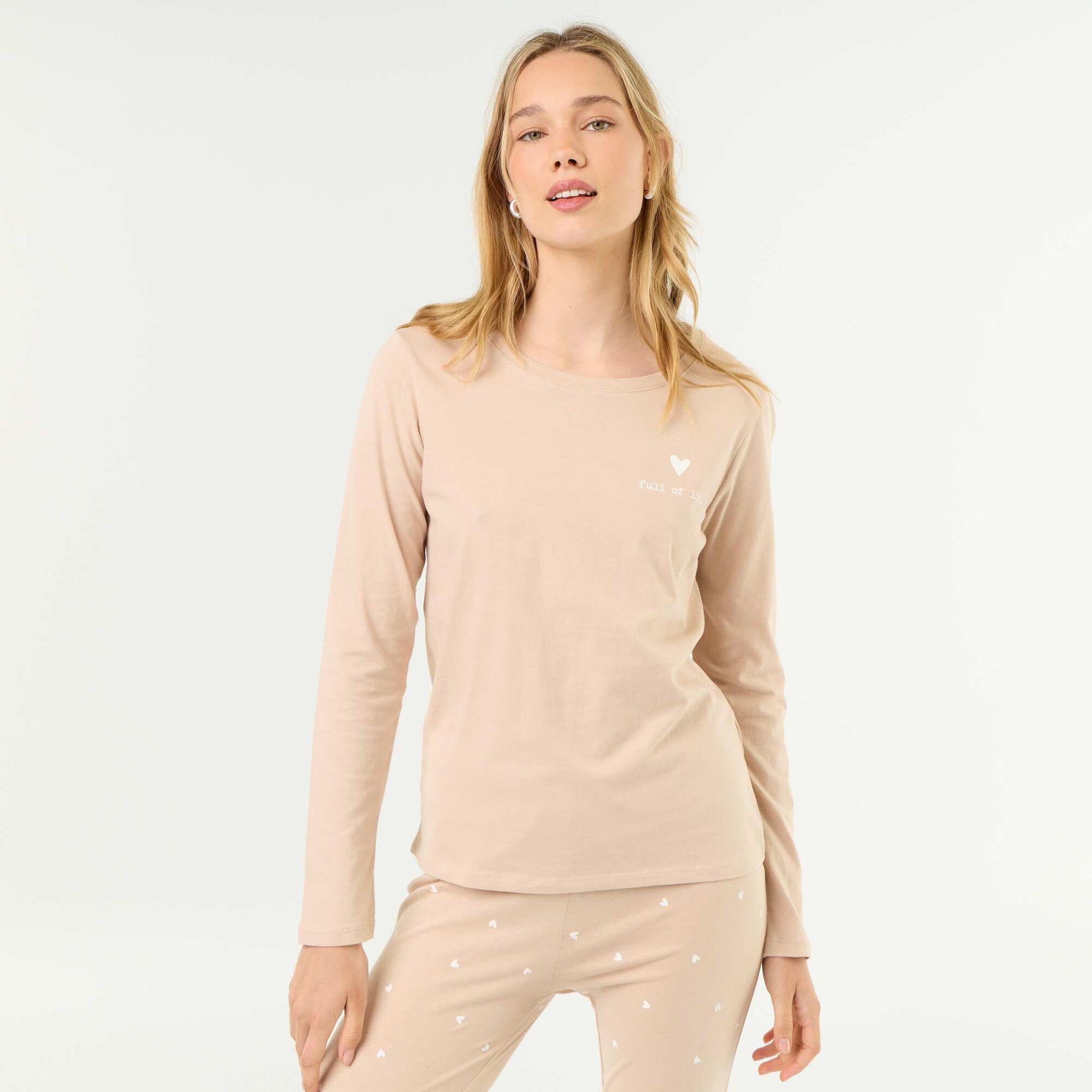 Jersey set - 2 pieces BEIGE
