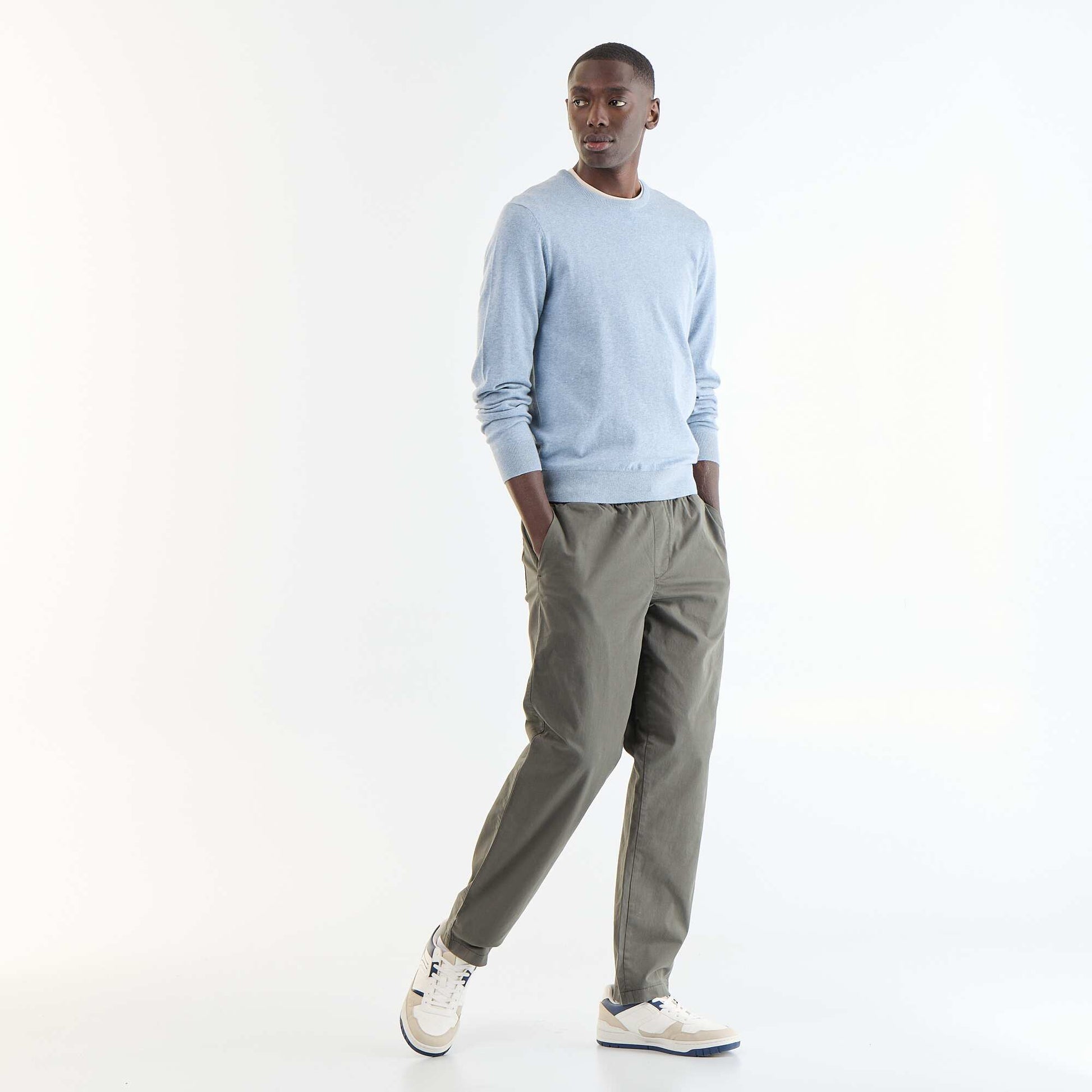 Round neck sweater BLUE