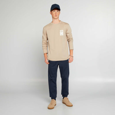 Jogger-style trousers blue