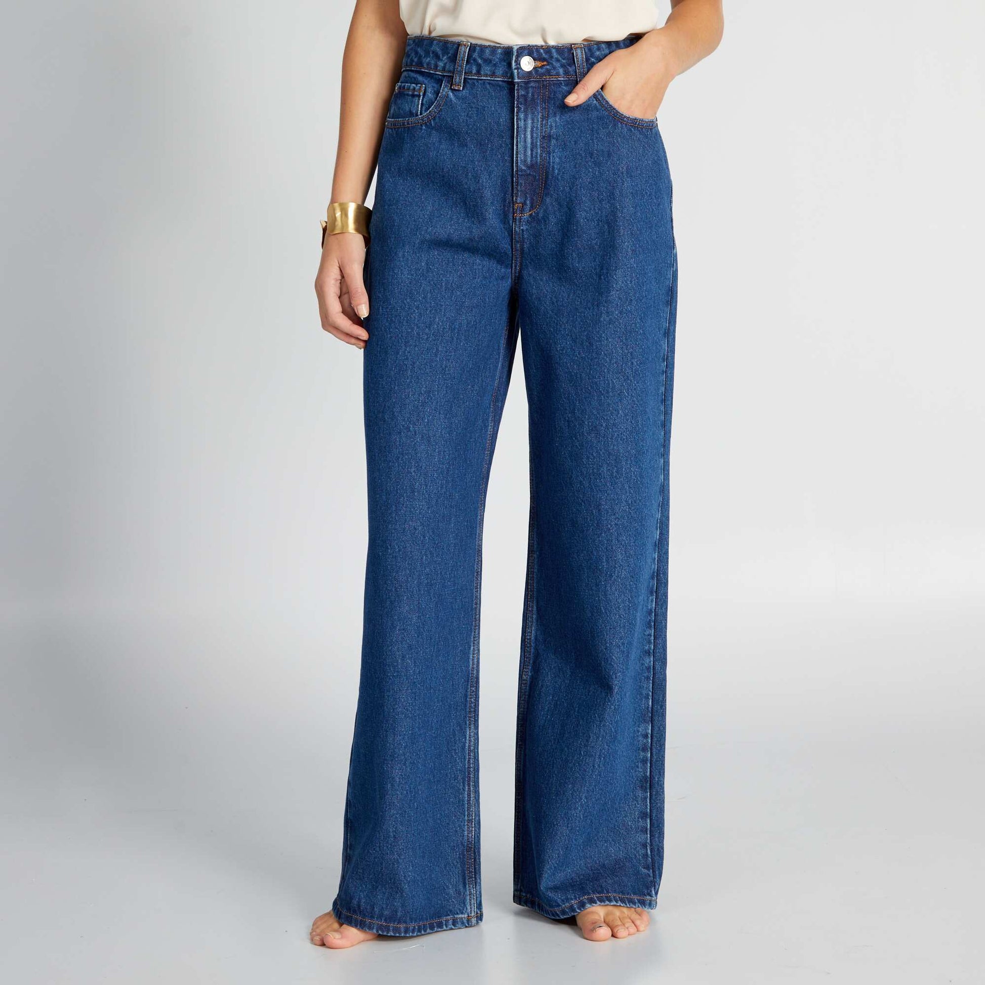 Wide Leg Jeans - L30 BLUE